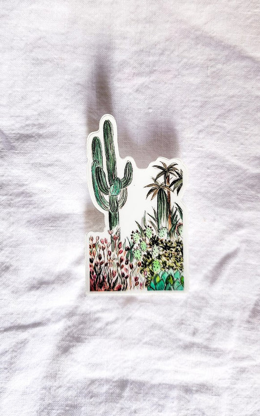 Botanical Cactus: Vinyl Waterproof Sticker