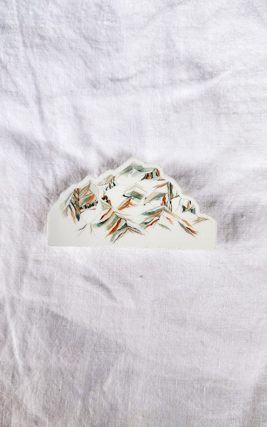 Abstract Mountain: Vinyl Waterproof Sticker