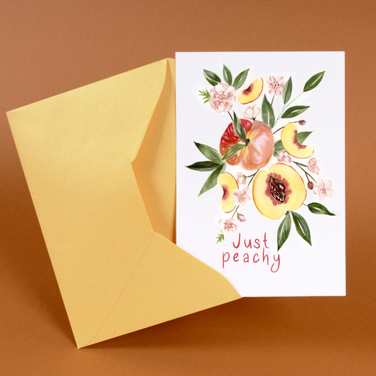 Just Peachy Greeting Card