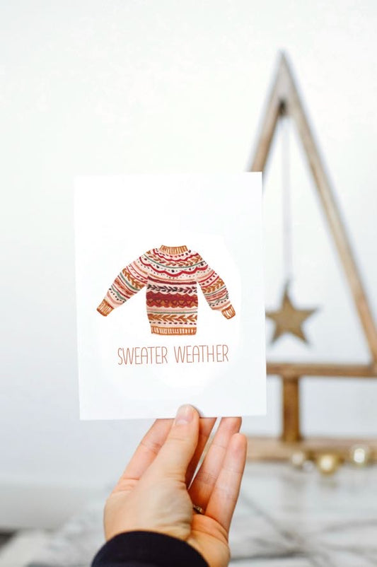 Sweater Weather Cozy Vibes Card
