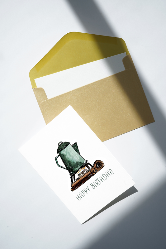 Camping Kettle: Birthday Card