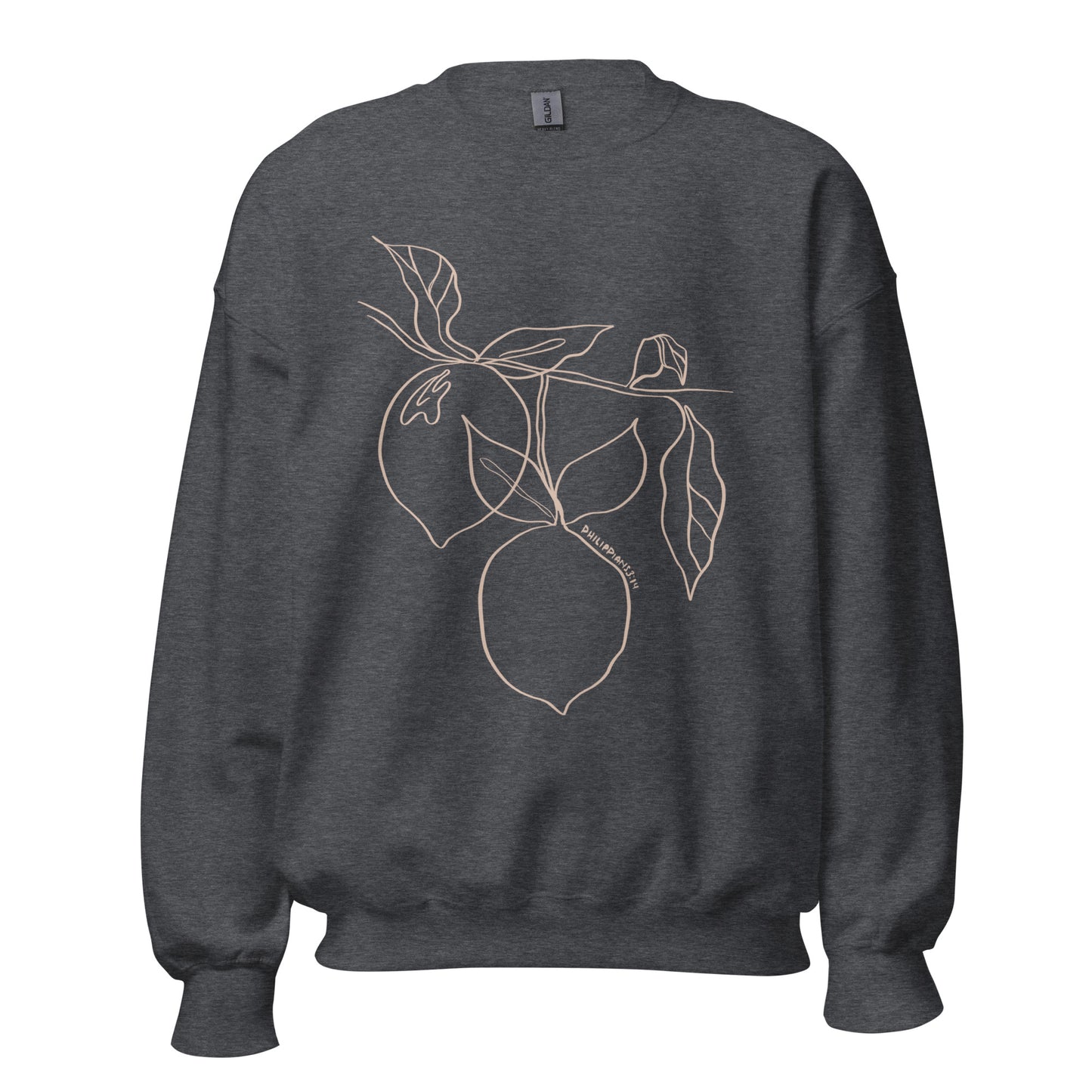 Worthy. Joyful. Fruitful. Lemon Crewneck.