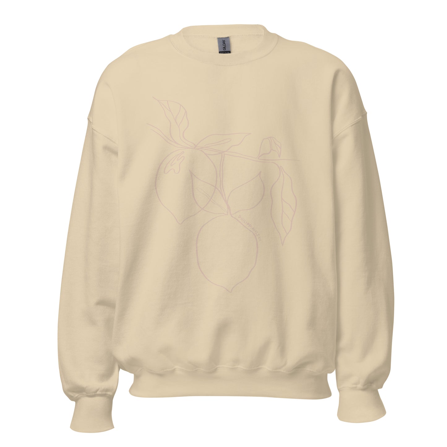 Worthy. Joyful. Fruitful. Lemon Crewneck.