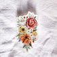 Floral Bouquet: Vinyl Waterproof Sticker